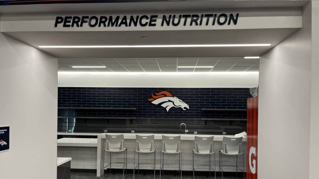Broncos Performance Nutrition Bar Modern Facility