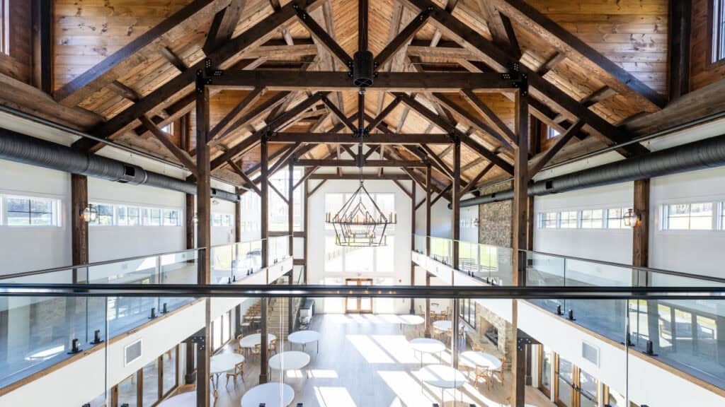 Main Hall Event Space With Round Tables