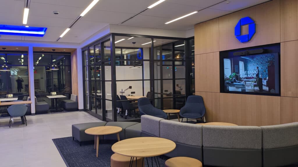 Chase Bank Interior Lobby Display