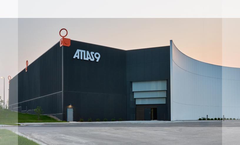 Atlas9 Data Center Exterior Night