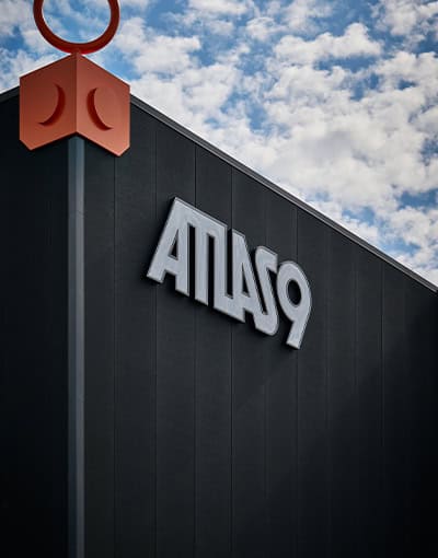 Atlas9 Building Logo Angled View